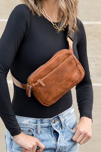 Vegan Leather Hip Bag