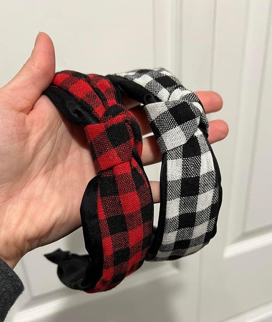 Plaid headband